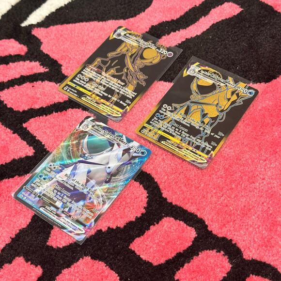 Shadow Rider & Ice Rider Calyrex VMAX Gold Bundle Pokémon - Picture 2 of 7